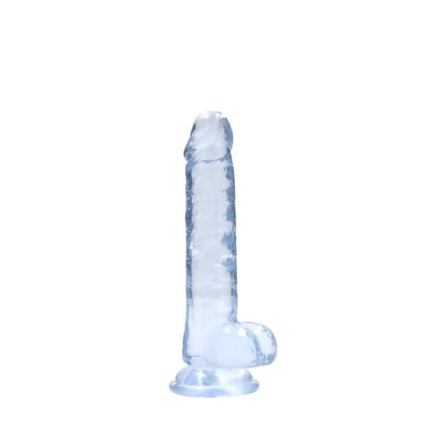 REALROCK Crystal Clear Model 7 Suction Cup Intimate Machine 19cm - Anelma sextoys