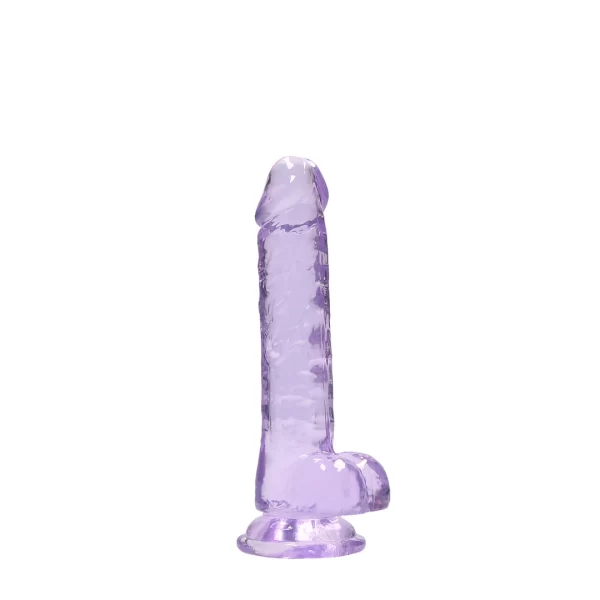 REALROCK Crystal Clear 7in Anatomical Model with Suction Cup Transparent - Anelma sextoys
