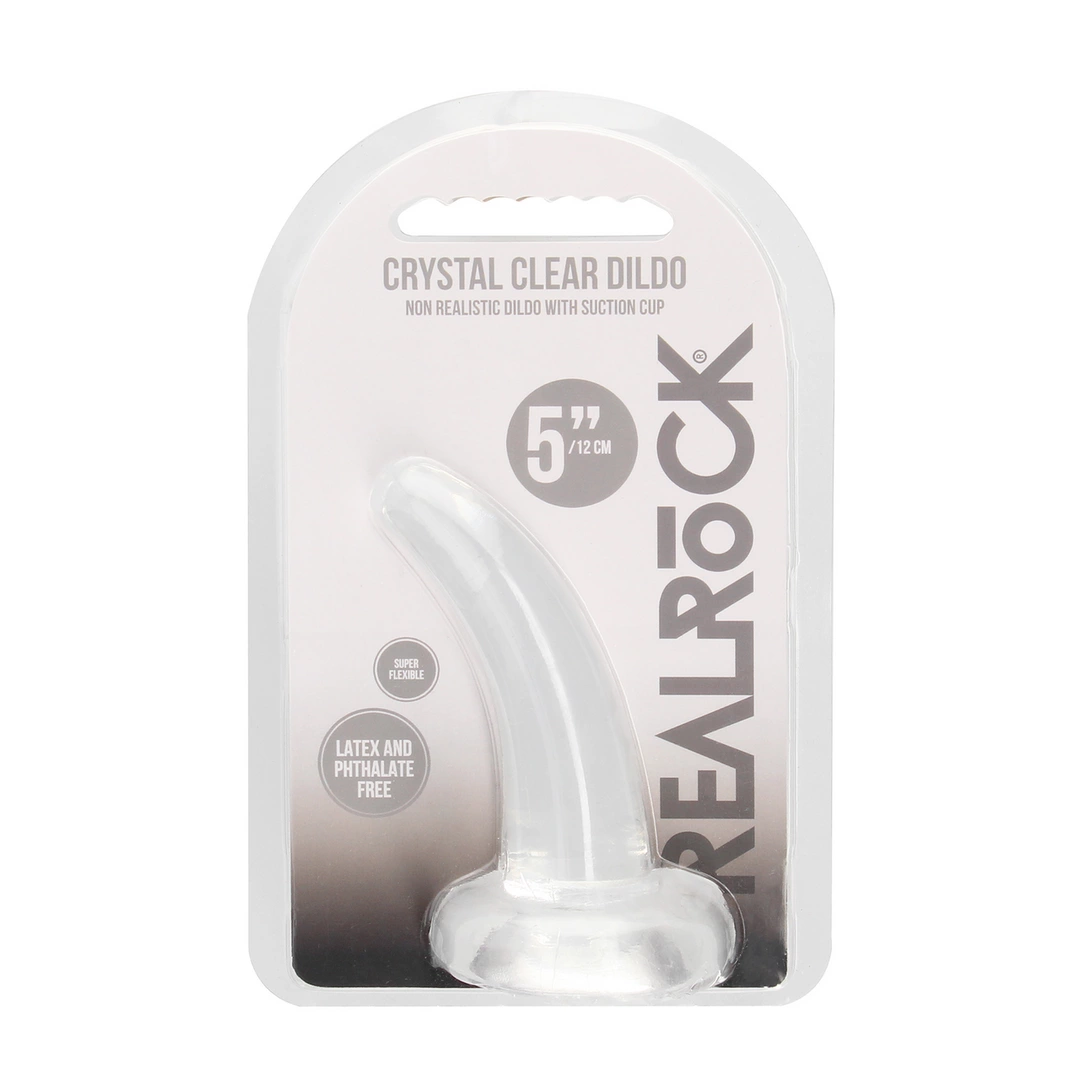 RealRock Crystal Clear model zakrzywiony 11 - Anelma eroticshop