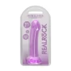 RealRock Crystal Clear 17 cm - model z przyssawkÄ… - Anelma eroticshop