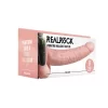 RealRock Pasek z anatomicznym wibratorem z jądrami 23 cm - Anelma wibratory strap-on