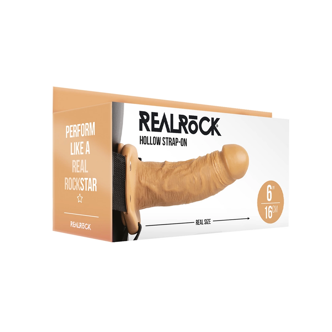 RealRock Pasek z modelem anatomicznym 15 - Anelma eroticshop