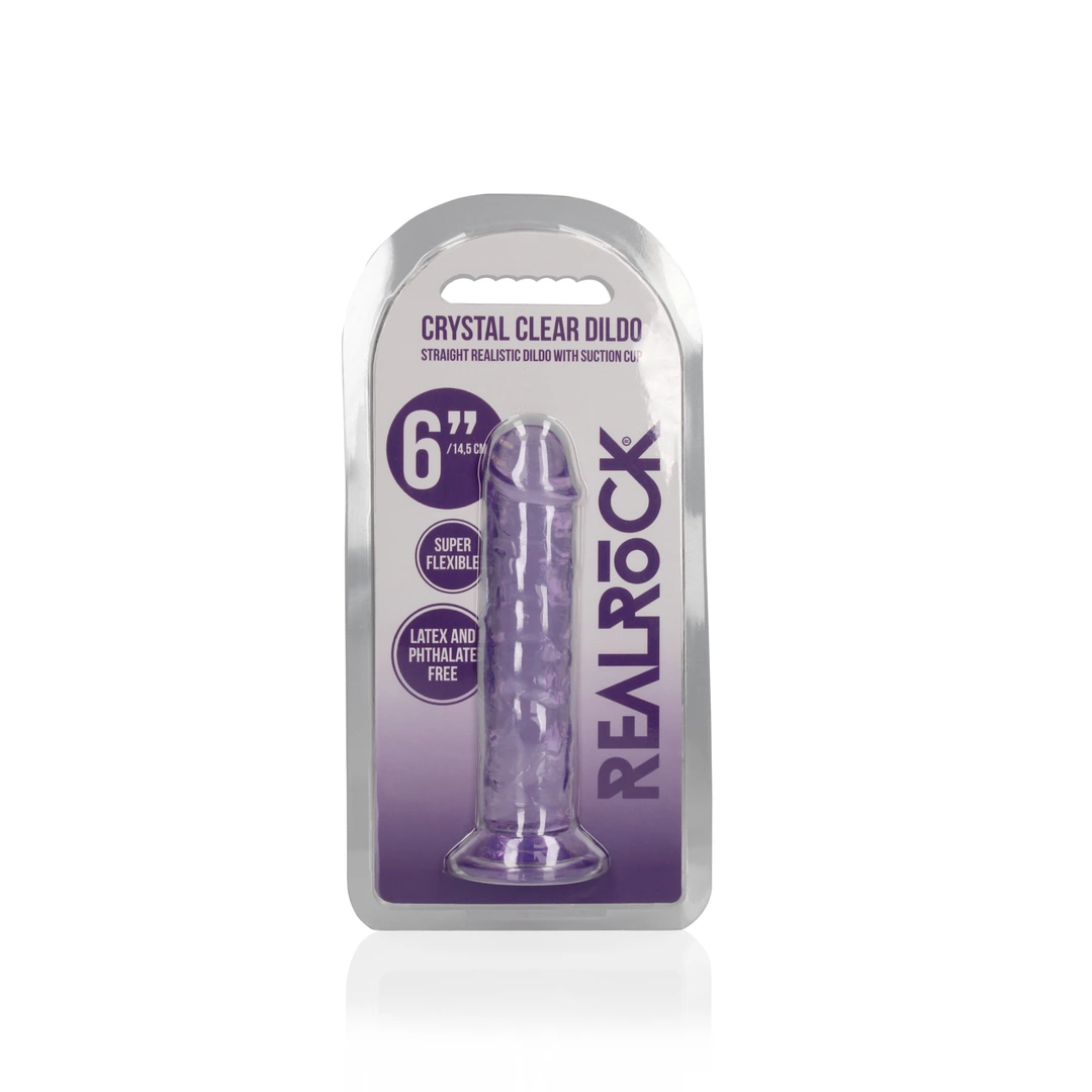RealRock Crystal Clear model z przyssawkÄ… 14 - Anelma eroticshop