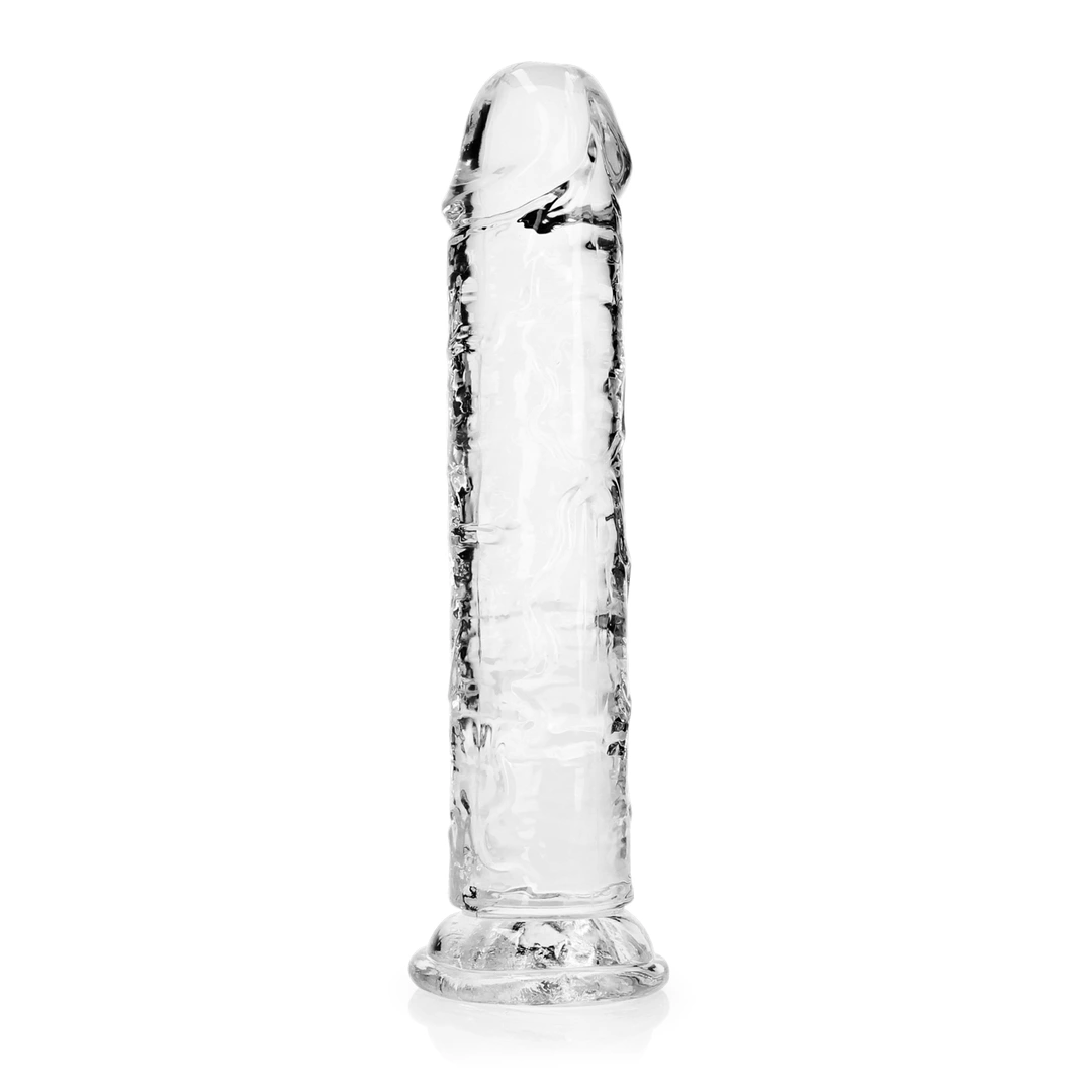 REALROCK Crystal Clear 8.7" Intimate Machine with Suction Base Transparent - Anelma sextoys