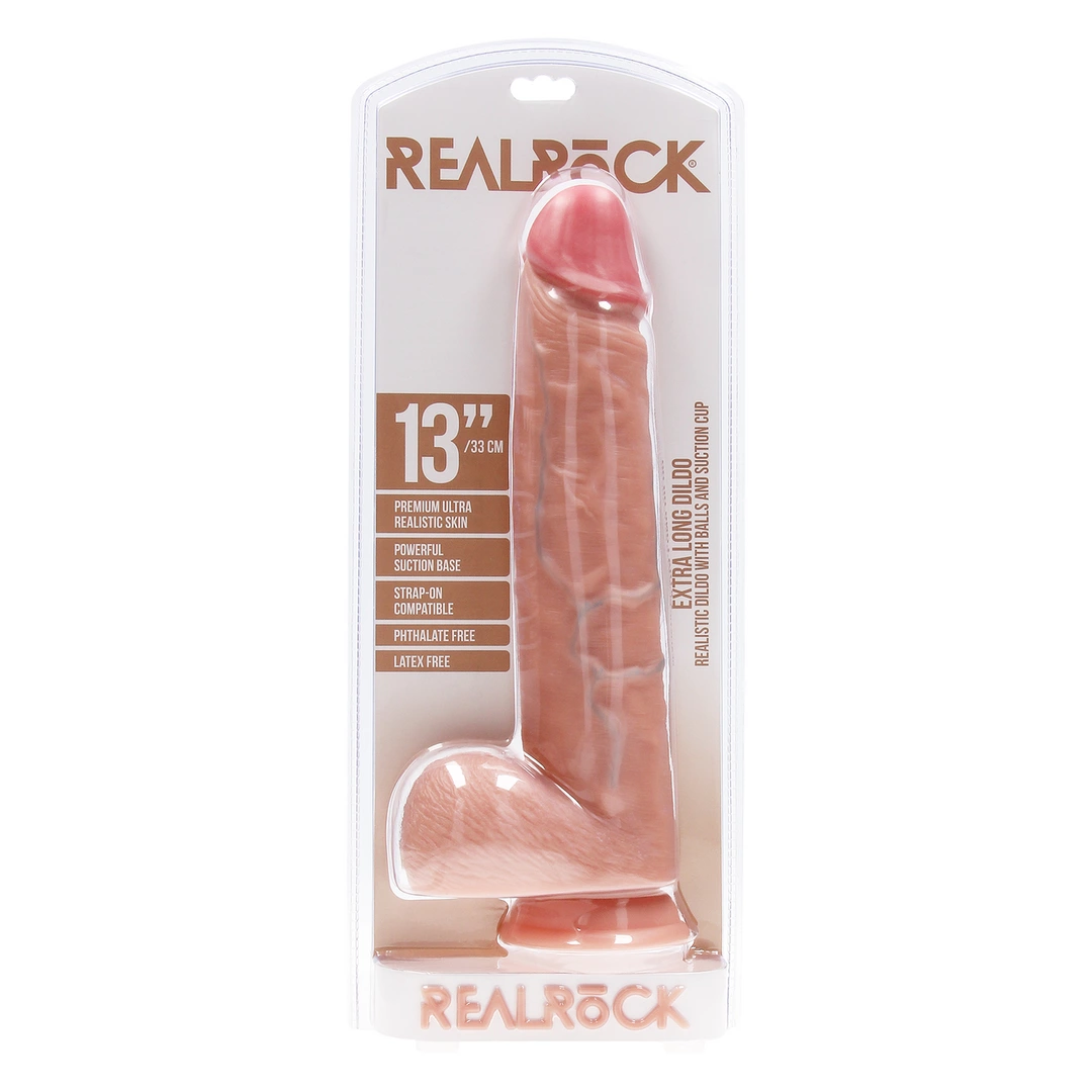 RealRock Model 33 cm - anatomiczna forma z przyssawkÄ… - Anelma eroticshop