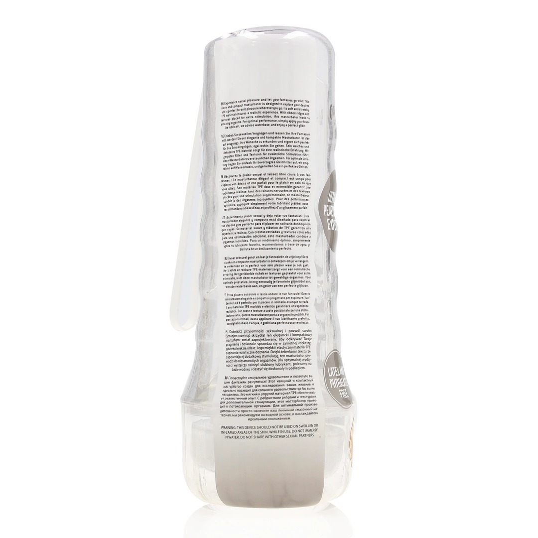 Easy Rider Intimate Device Transparent TPE Texture Compact Model combines flexible elastomer for comfortable