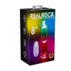 RealRock LED WibrujÄ…cy Model Prosty 20 cm Transparentny z PrzyssawkÄ… - Anelma eroticshop