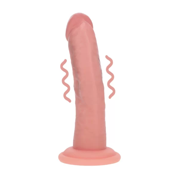 Dual Density Silicone Curved Vibrator z Przyssawką 15