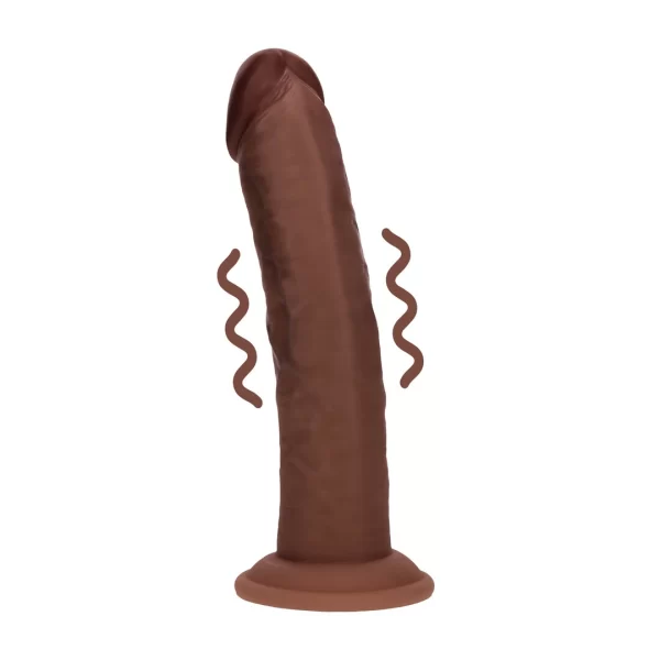 Dual Density Silicone Curved Vibrator z Przyssawką 20