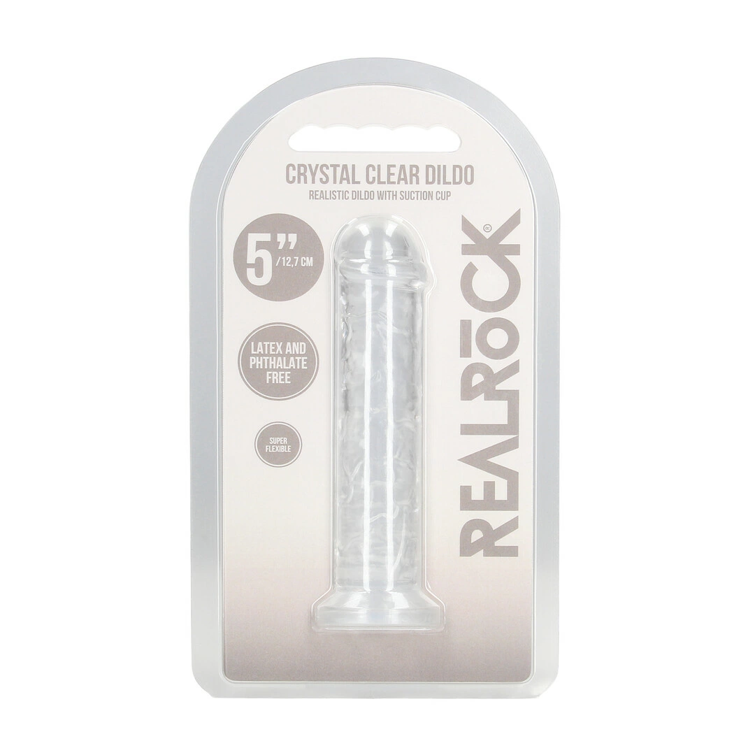 REALROCK Crystal Clear model 5 - anatomiczny - Anelma eroticshop