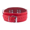 Red Leather Collar Red - Adjustable