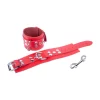 Red Leather Premium Leather Restraints Red Red Leather Premium Leather Restraints Red