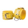 Red Leather Skorzane Kajdanki żołte 6 cm - regulowane - Anelma Red Leather Skorzane Kajdanki żołte 6 cm - regulowane