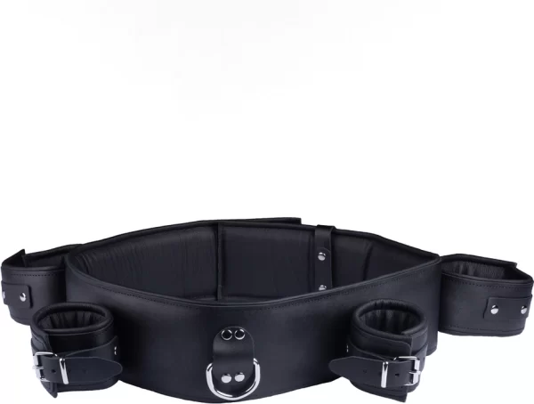 Red Leather System Adjustable Chest & Arm Restraint Harness
