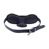 Red Leather Restraint Gag Black Adjustable Genuine Leather Red Leather Restraint Gag Black Adjustable Genuine Leather