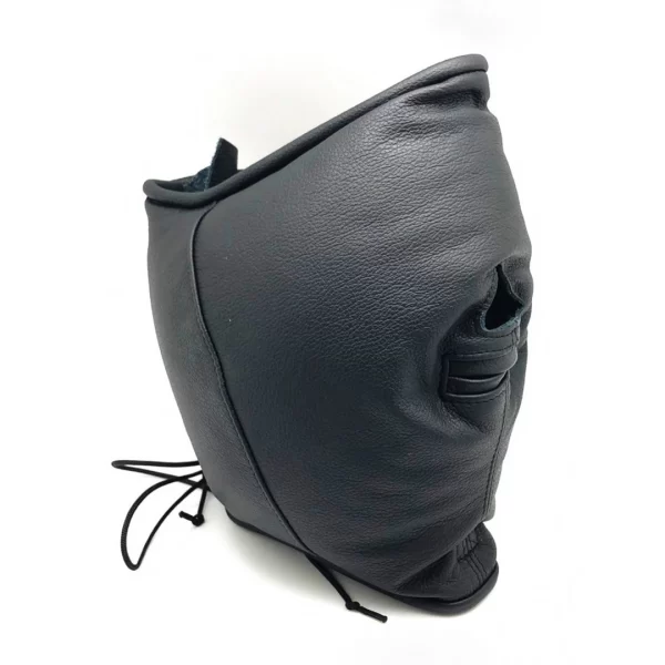 Red Leather Sensory Hood Black