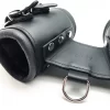 Red Leather Skorzane Kajdanki Podwojne Black - WytrzymaÅ‚a RoÅ›linnie Garbowana Skora