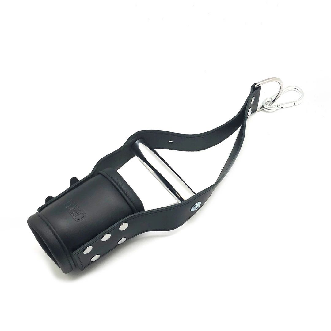Red Leather Leather Suspension Cuffs Black Adjustable 17-24 - Anelma Red Leather Leather Suspension Cuffs Black Adjustable 17-24