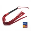Red Leather drewniany z czerwonymi rzemieniami skorzanymi 78 cm