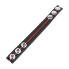 Red Leather Regulowany pasek skorzany czerwony 22 mm - system zatrzaskowy - Anelma sexshop