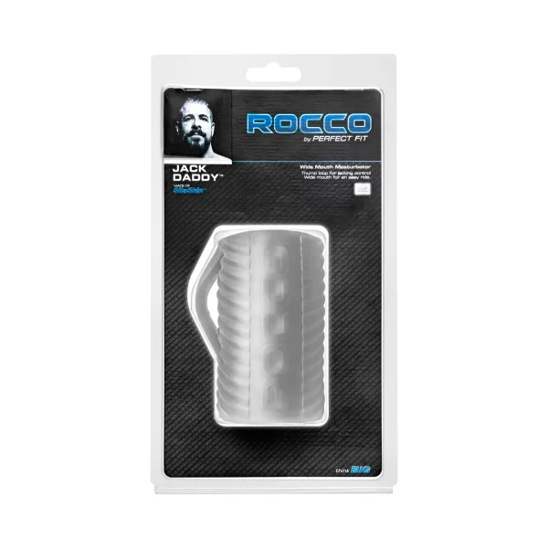 Perfect Fit Rocco Jack Daddy Intimate Machine SilaSkin Wide Mouth combines an ergonomic design for comfortable