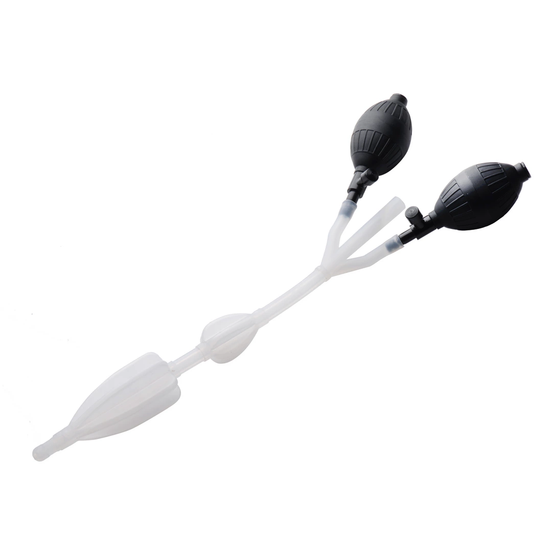CleanStream Silicone Double Bulb Intimate Cleansing Catheter 35cm