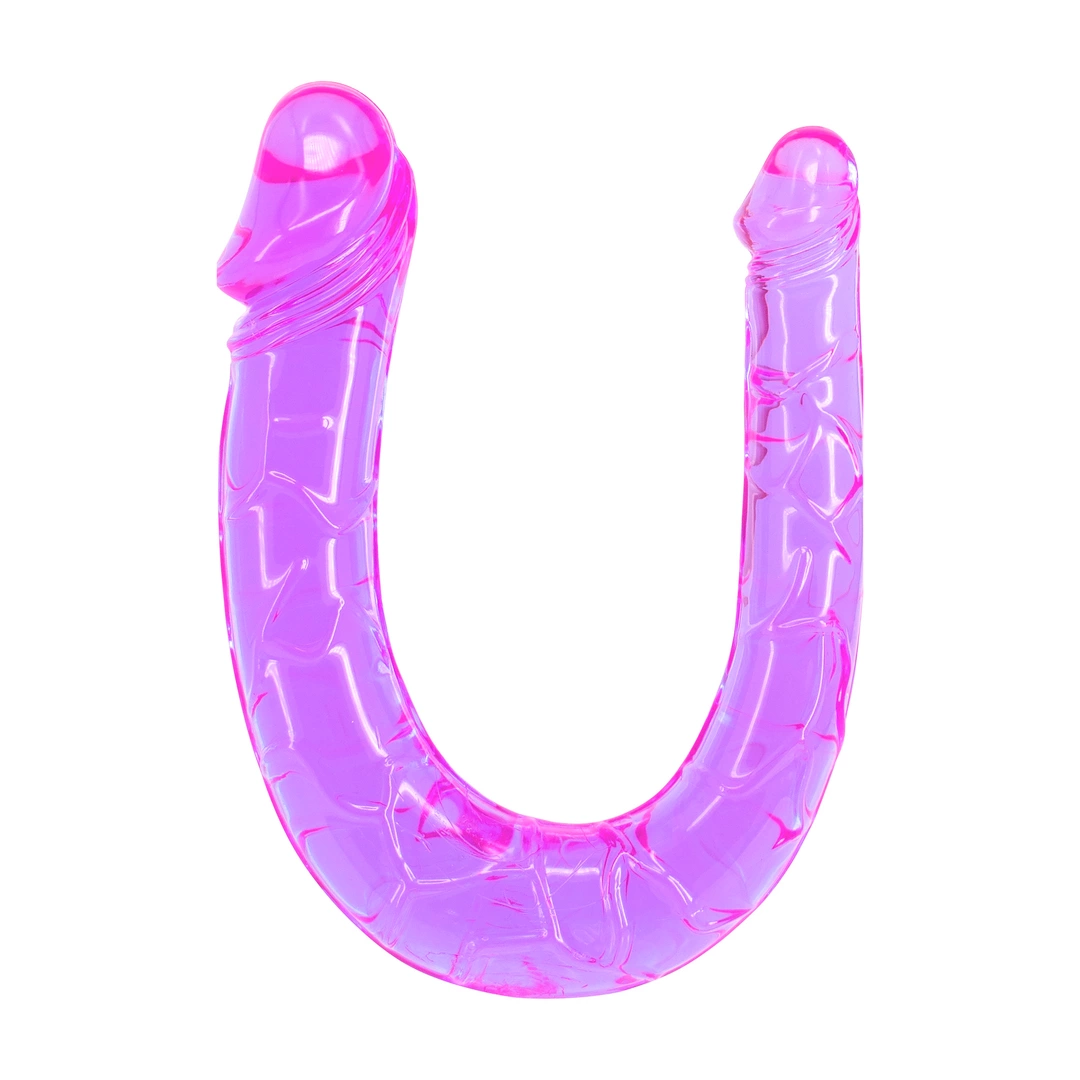 ToyJoy Twin Head Flexible Double-Sided Intimate Jelly Model Pink 40 cm - Anelma sextoys