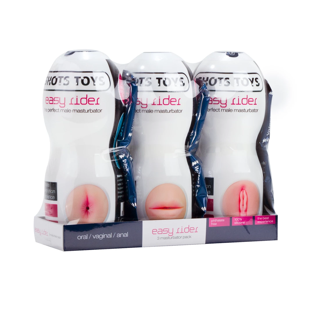 Easy Rider Intimate System Set 3-Piece Transparent Cups