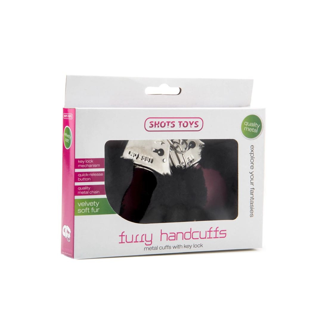 Ouch! Furry Handcuffs Pink - Adjustable Soft Restraint