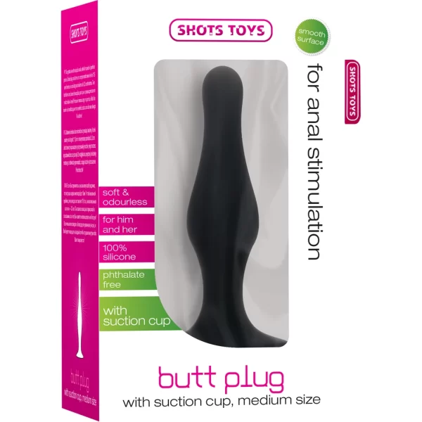Shots Toys Korek anatomiczny Å›redni z przyssawkÄ… 11