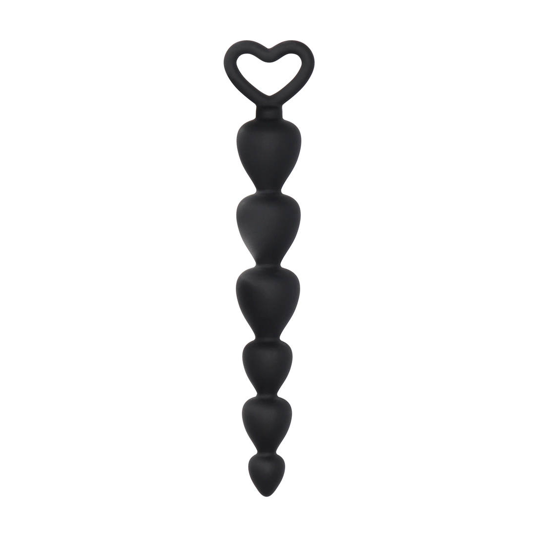 EasyToys Silicone Flexible Intimate Bead Chain Black 100% Silicone