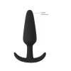 EasyToys Slim Silicone Training Plug Black - Flexible Small Model. Butt plug. See functions