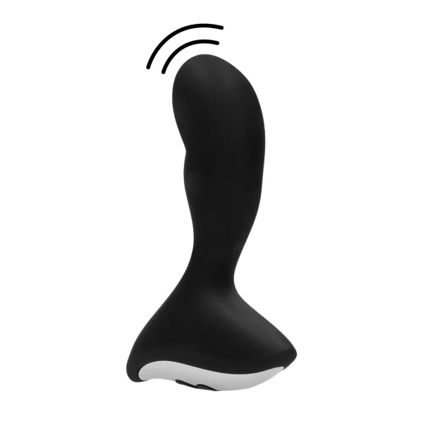 Geron 10-Speed Intimate Massager Black Silicone USB Rechargeable