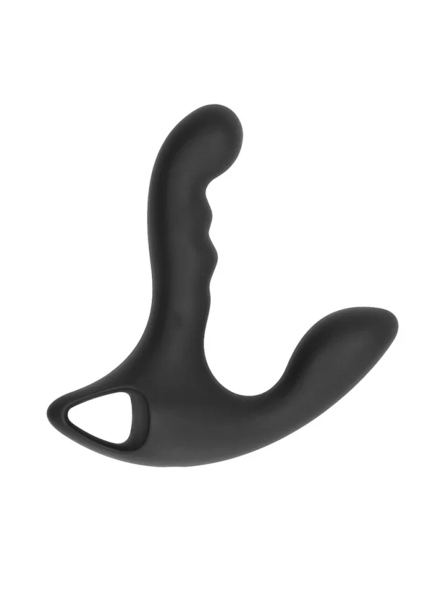 SONO No.64 Intimate Silicone Massager for P-Spot & External Stimulation Black