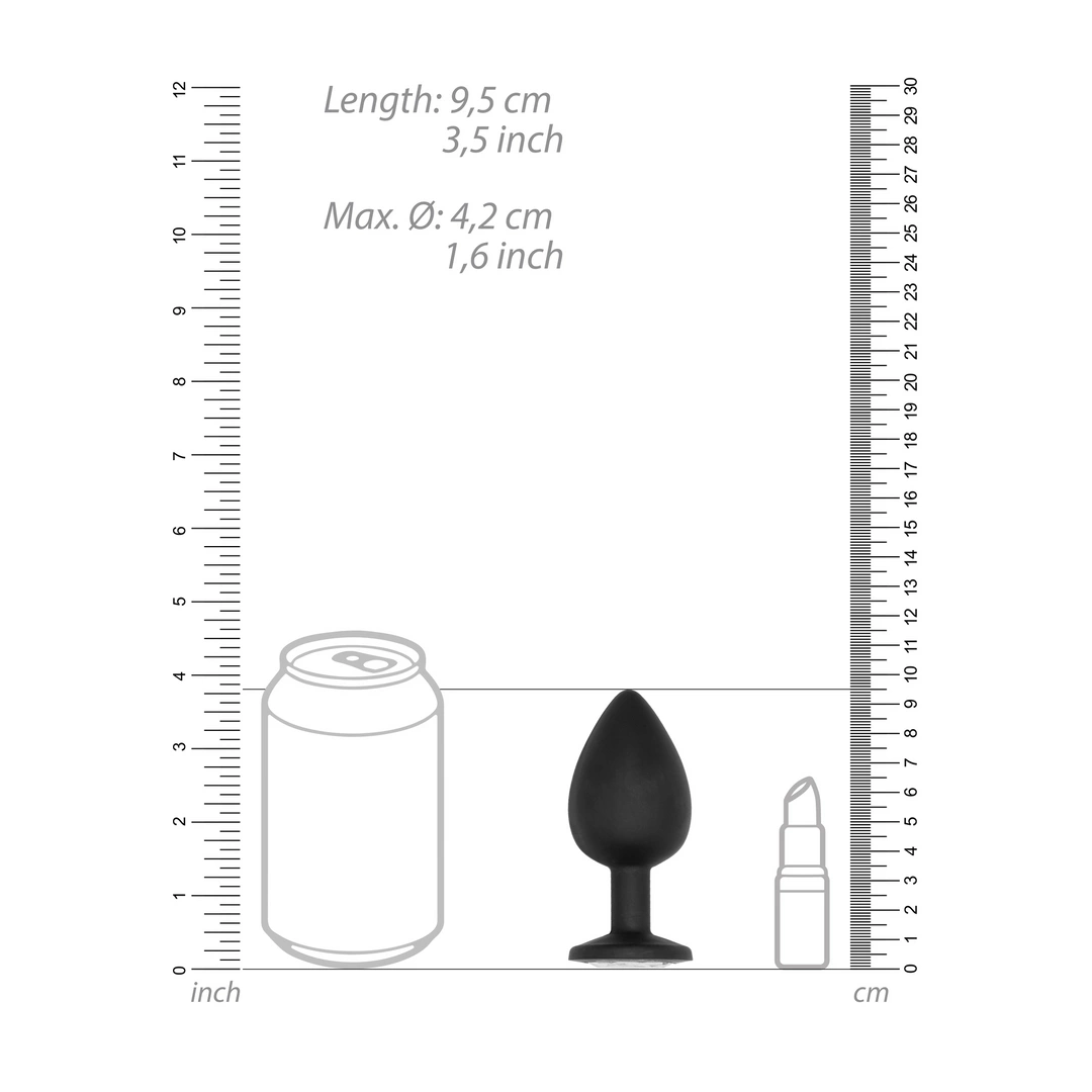SONO Model No.91 Intimate Silicone Plug with Movement System 9.5cm Black. Butt plug. See functions