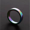 Shots Rainbow Flat Stainless Steel Ring 8 x 45 mm Colorful Finish - Anelma sextoys