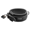 XR Brands Neoprene Collar regulowana z zamkiem i kluczami czarna