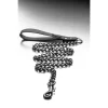 XR Brands Solid Link metalowa smycz z neoprenowym uchwytem 91 cm