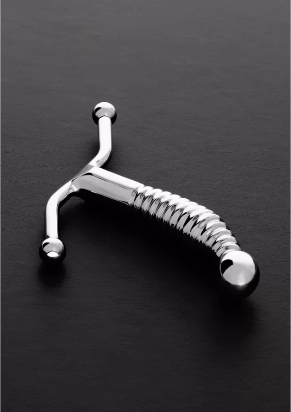 Sinner Gear Ribbed Intimate Massager Black Anatomical Design 12.5 cm