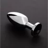 Ouch! Stainless Steel Plug Large with Decorative Gemstone Base