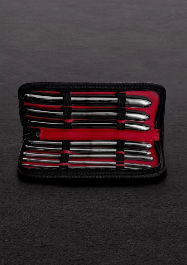 Shots Hegar Double Ended Dilator Set 8 Pieces in Leather