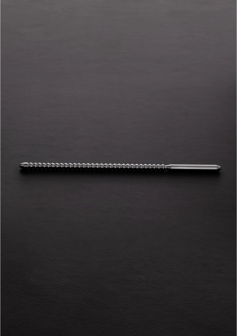 Shots Dipstick Ribbed Stainless Steel Intimate Sound 0.3/0.8