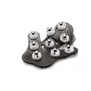 Touche Massage Glove 360° Roller Adjustable Universal Size - Anelma Shots Touche rękawica do masażu z rolkami 360° uniwersalna - vibraattori