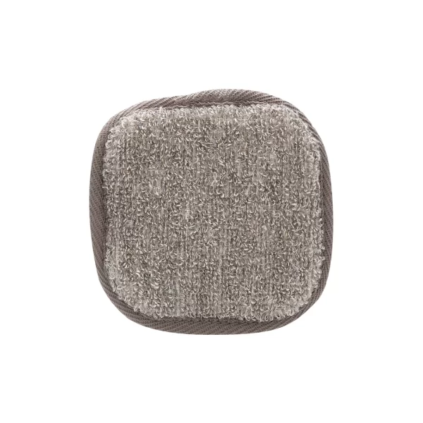 Touche Square Face Pad with Charcoal & Natural Hemp Fibers