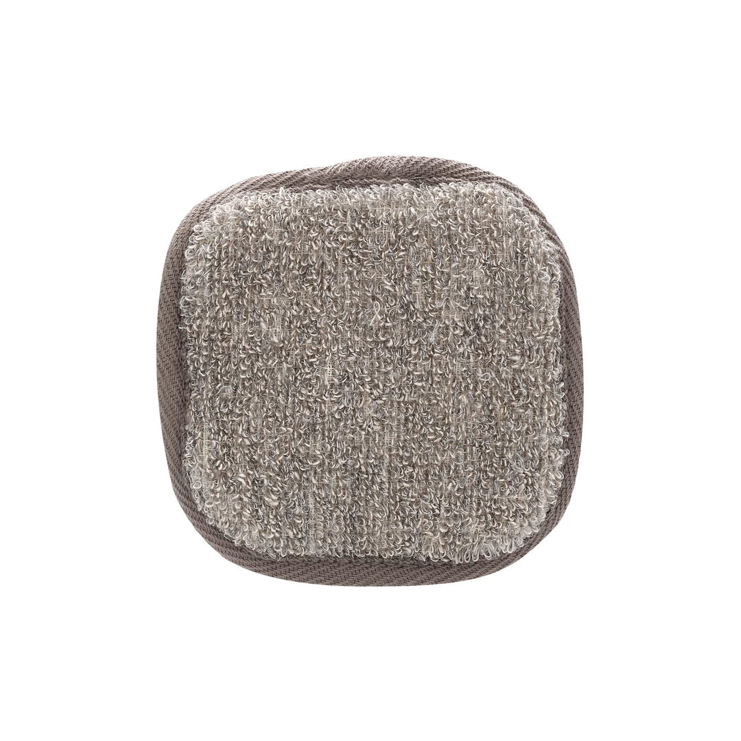 Touche Square Face Pad with Charcoal & Natural Hemp Fibers