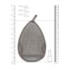 Touche Water Drop Bath Mitt Charcoal Hemp-Flax Exfoliating Glove. Other