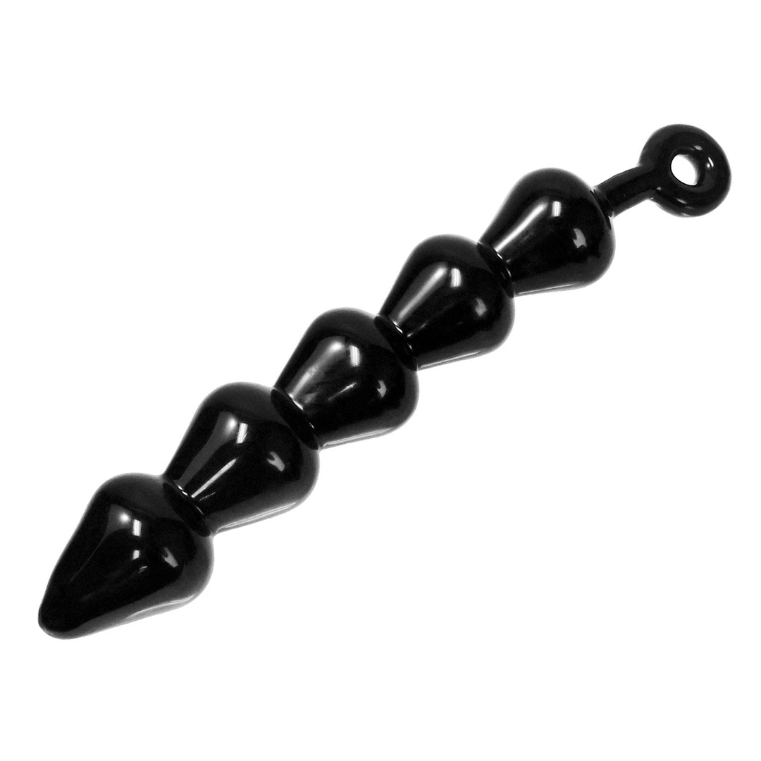 Master Series Anal Links Extra Large Intimate Bead Chain Black TPE