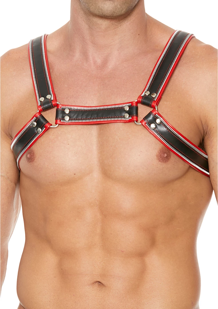 Ouch! UprzÄ…Å¼ Chest Bulldog L/XL - Skora naturalna