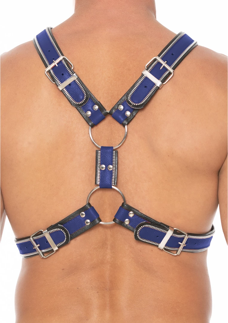 Ouch! Z-Series UprzÄ…Å¼ Skorzana L/XL z 4 O-ringami Regulowana
