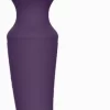VIVE Nami Pulse Wave Dual Motor Wand Purple Multi-Attachment - Anelma VIVE Nami masażer dwustronny z 4 nakładkami i 2 silnikami F1